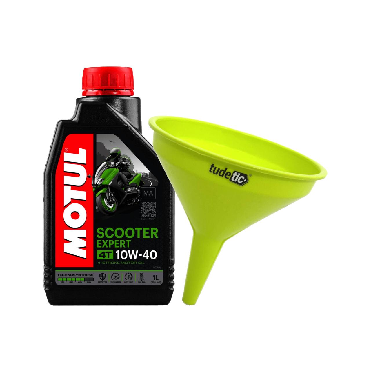 Kit Aceite De Motor + Embudo 4T Scooter 4T 10W40 1L KT-80