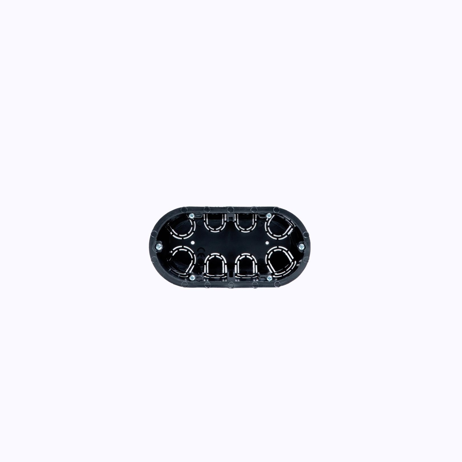Ledkia Caja Mecanismo Doble Pladur C51 143x71x45 mm FEMATEL Negro