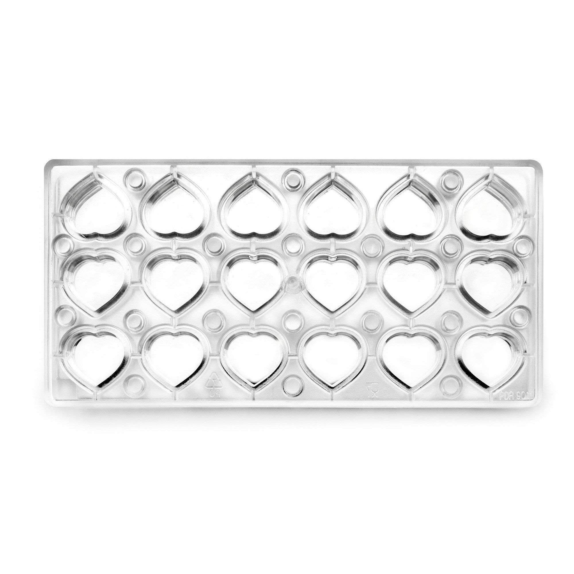 Ibili 799302 Molde BOMBON MAGNETICO Corazon, Stainless Steel, Plata, 30 x 14 x 2 cm