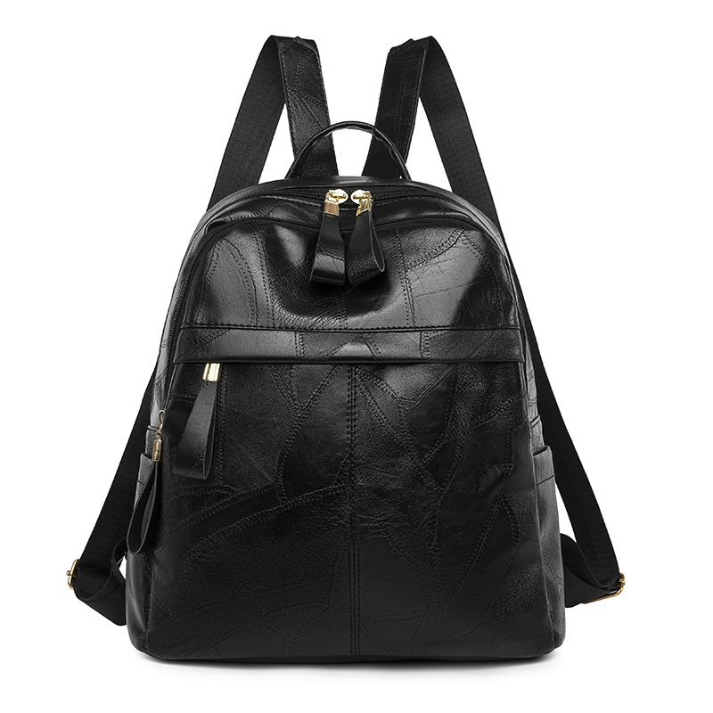 CA Mochila ligera coreana para mujer, sencilla, de piel sintética suave, de gran capacidad, para viajes y ocio.