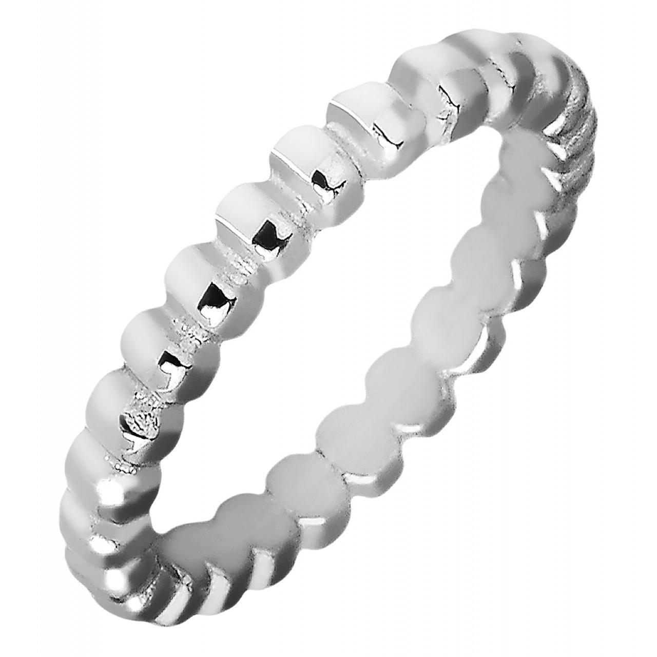 Akzent® Anillo Feminino Prateado em Aço Inoxidável – Tam.54 – 0404