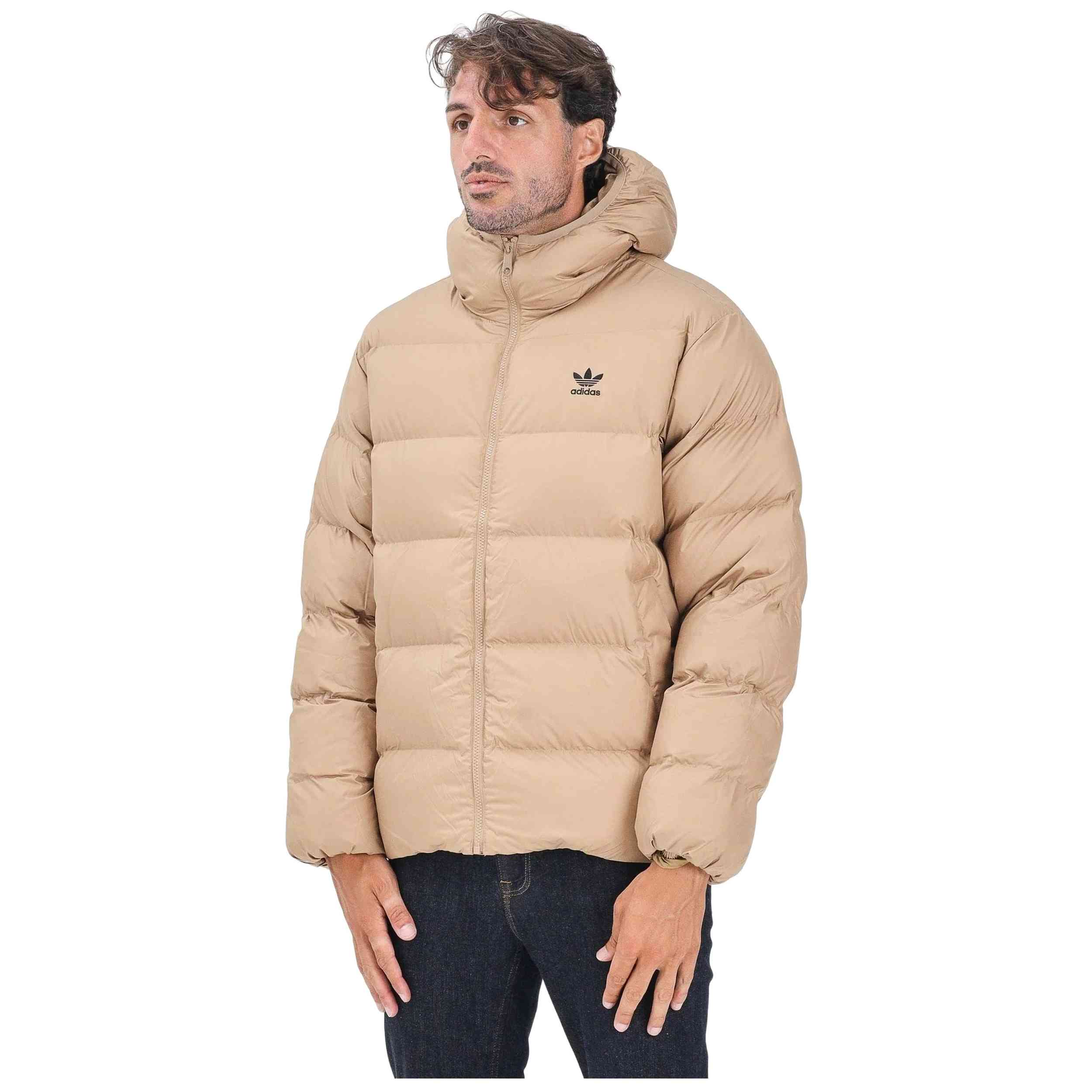 Abrigo Adidas modelo JX4121 para hombre y mujer en color Marron
