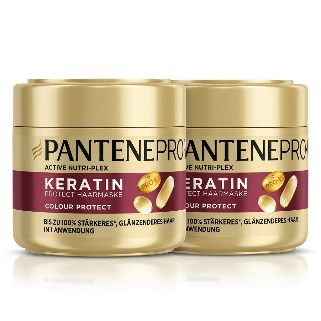 Pantene - Mascarilla capilar Pro-V Keratin Protect 300 ml para nutrición profunda y protección del color en cabello teñido y dañado