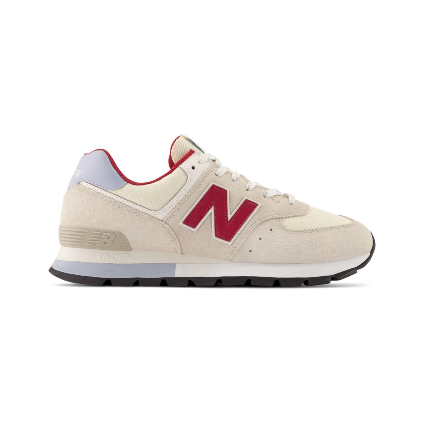 Zapatilla Hombre New Balance 574 Rugged Beige Granate.
