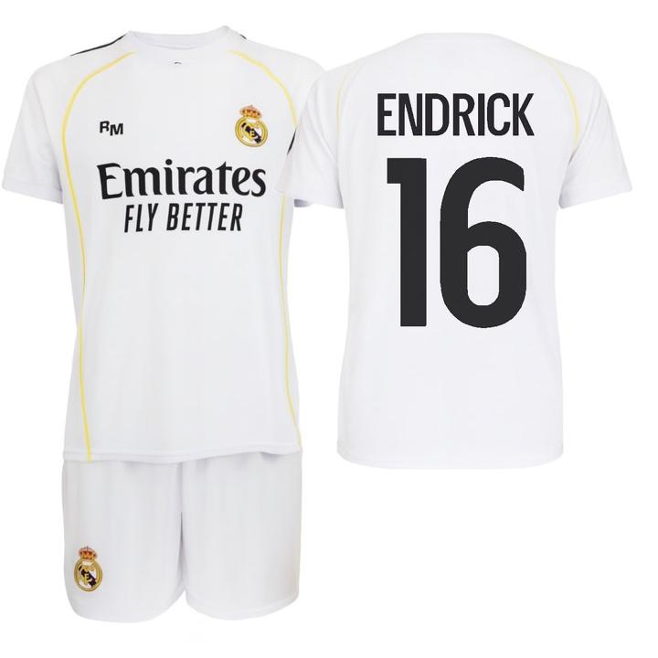 Real Madrid Conjunto camiseta y pantalón Infantil 1a equipación 25-26 - Réplica Oficial.