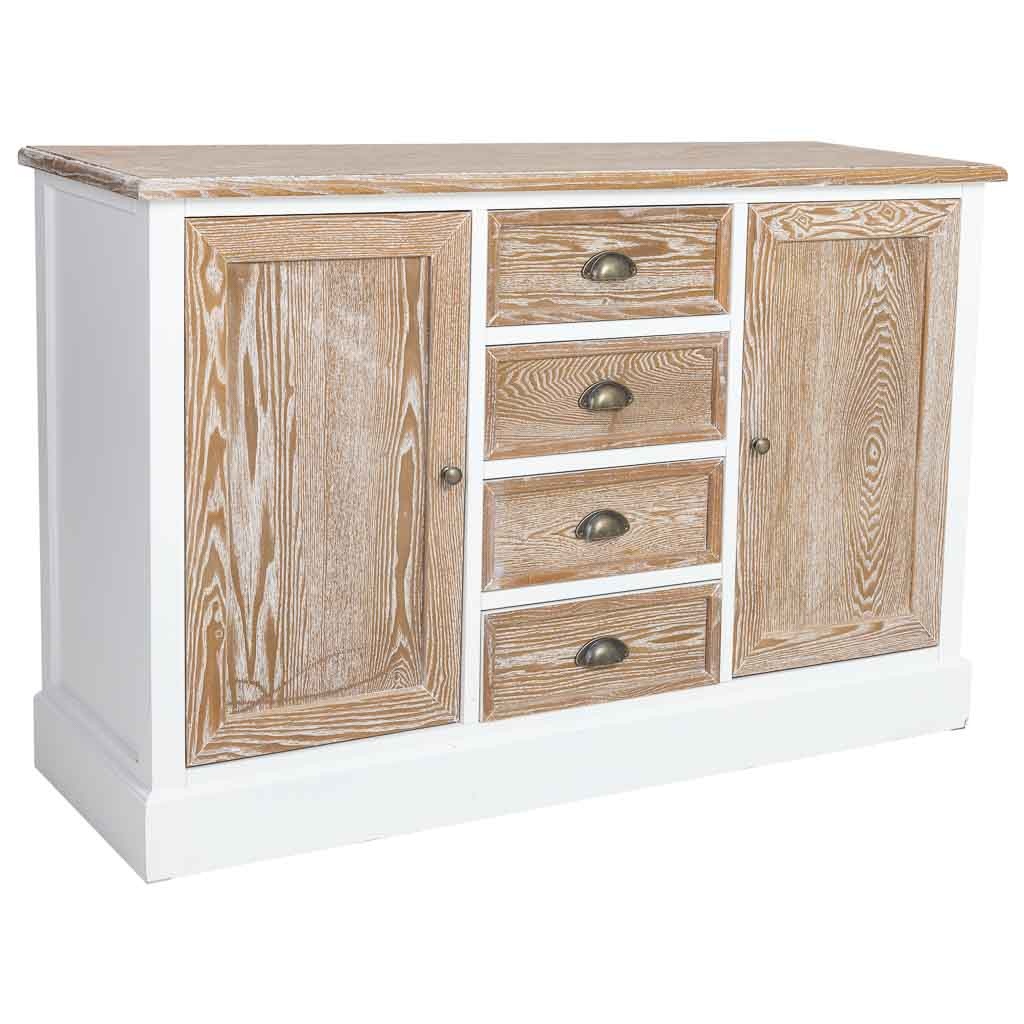 Wonderlust Deco - Aparador de madera marrón 124x40x80h cm Marrón 124x40x80h cm