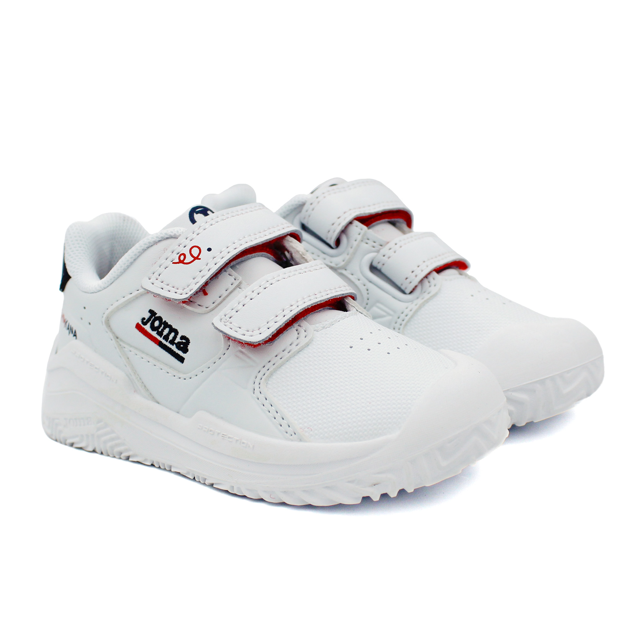 Deportivas escolares JOMA GINKANA JR en 5 colores con doble velcro.