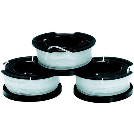 Juego de 3 bobinas de repuesto para recortadoras, 3 x 10 m de hilo de nailon de 1,5 mm, desenrollado automático