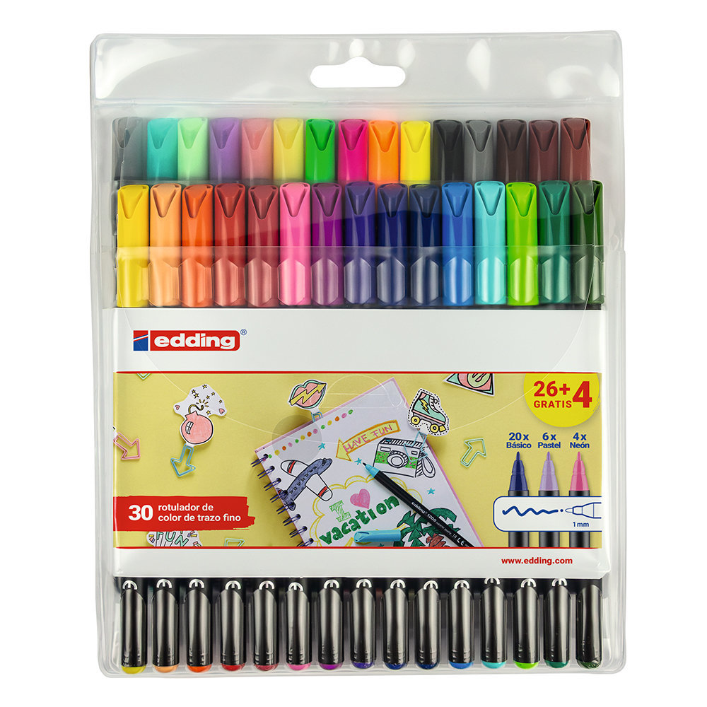 EDDING ROTULADOR EDDING 1200 26+4 CLASICO/NEON/PASTEL SURTIDOS ROTULADOR