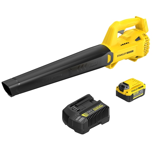 STANLEY SFMCBL714M1-QW - Soplador superficies duras V20 Li-Ion 18V con una batería 4Ah
