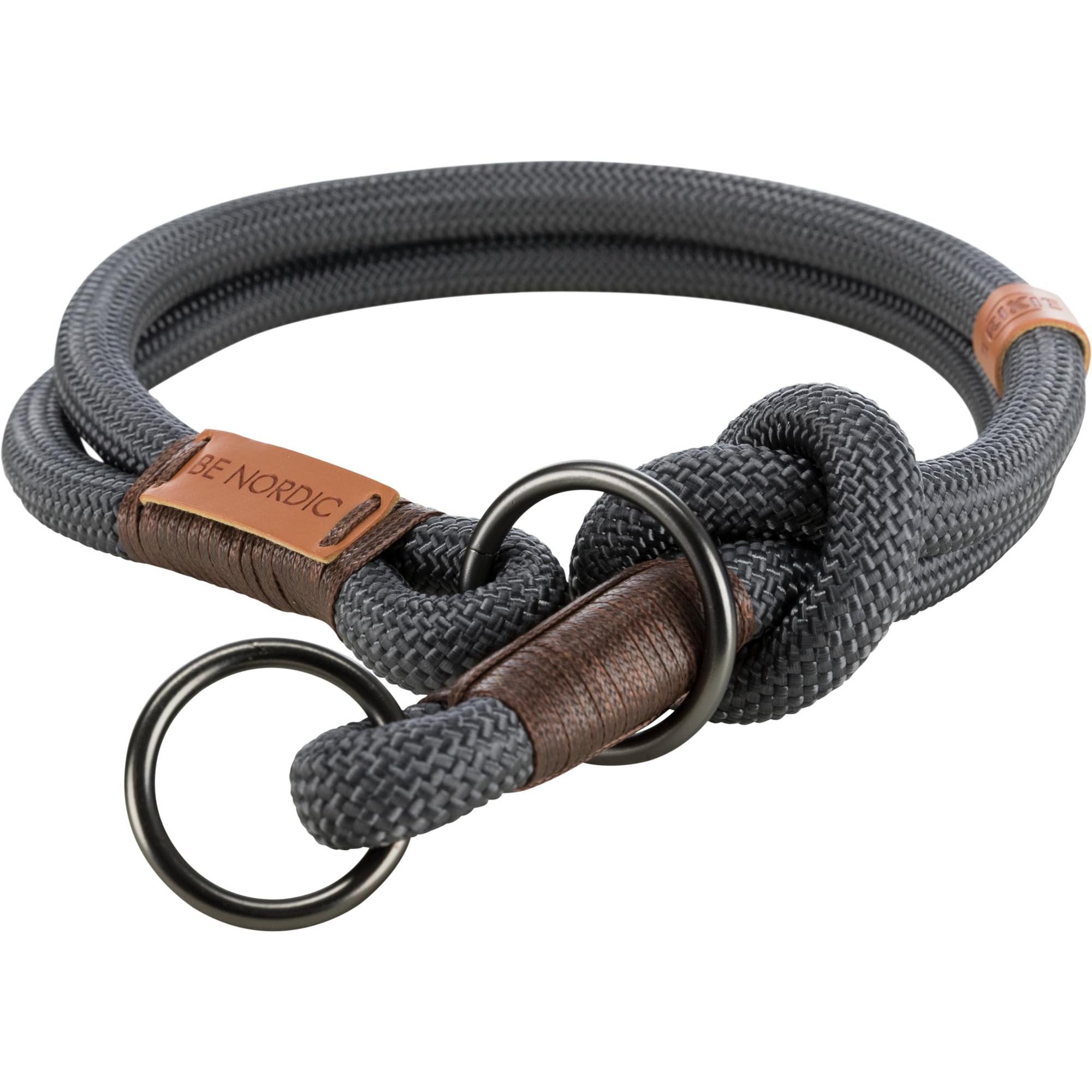 TRIXIE Collar Ajust.BeNordic L–XL:55cm/ø13mm,GrisOsc-Marr