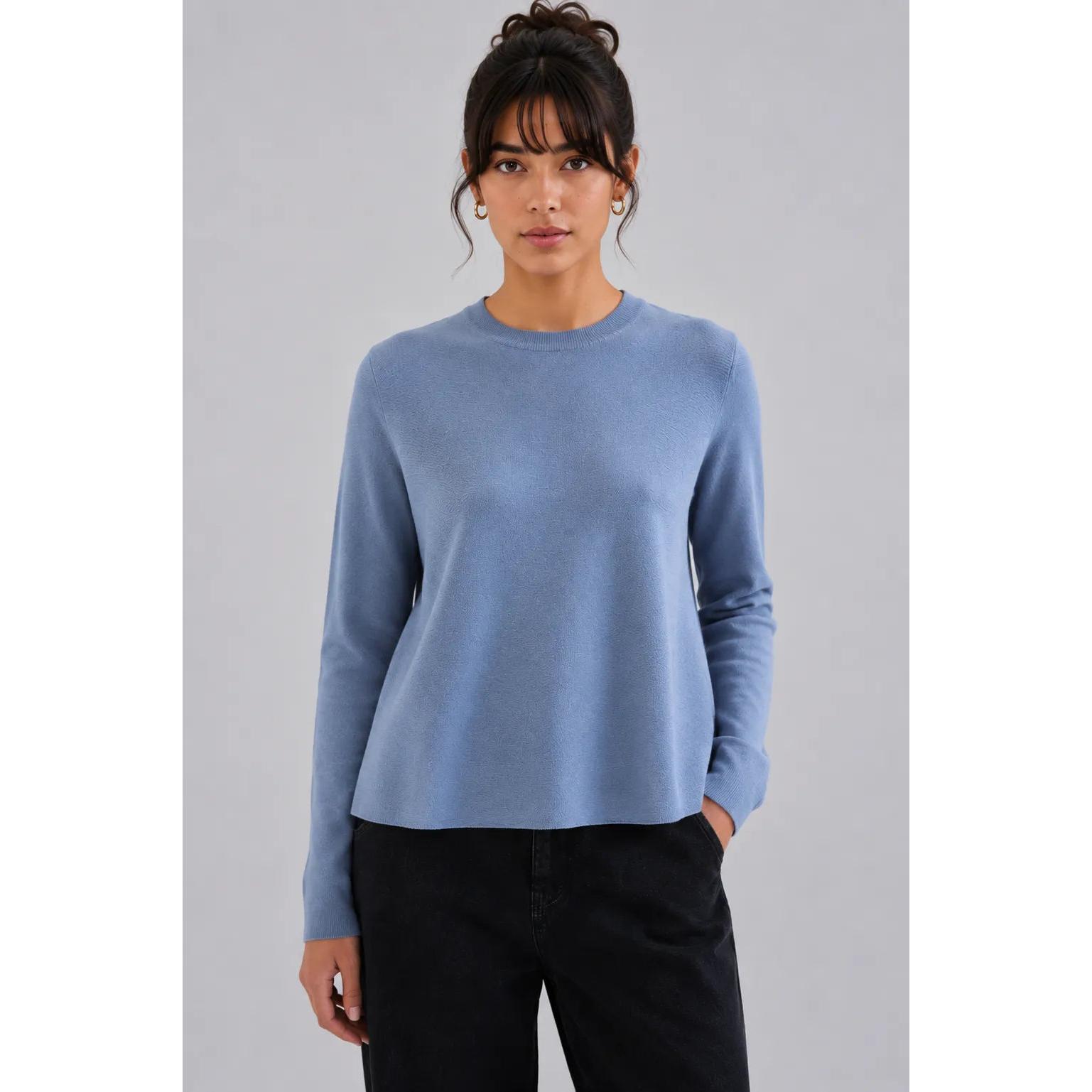 Compañia Fantastica Jersey Mujer Evasé Azul Claro