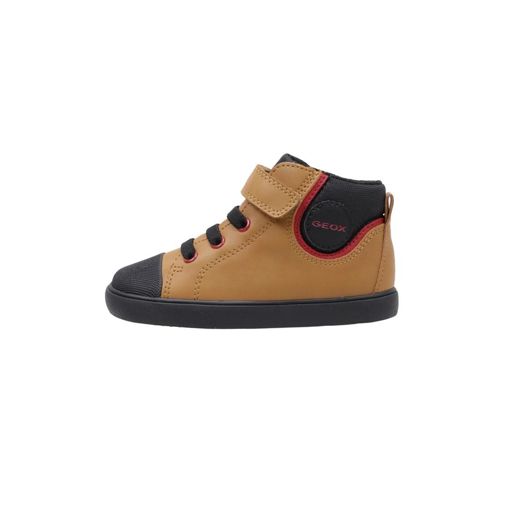 Geox B GISLI BOY B Zapatilla Deportiva Alta bebé niño (hasta talla 30) Camel