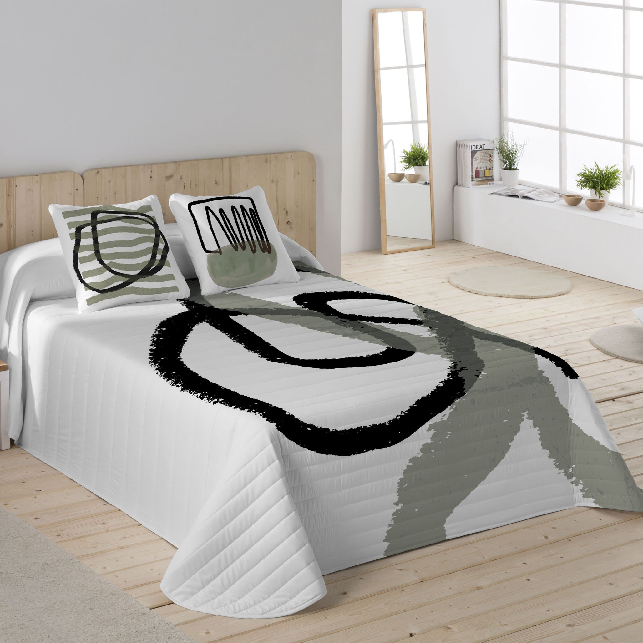 ICEHOME - Colcha Bouti Estampada 100% Algodón 144 Hilos - Relleno 70 gramos - Colcha Ligera para Cama 90/135/150/180 - Fabricado en España