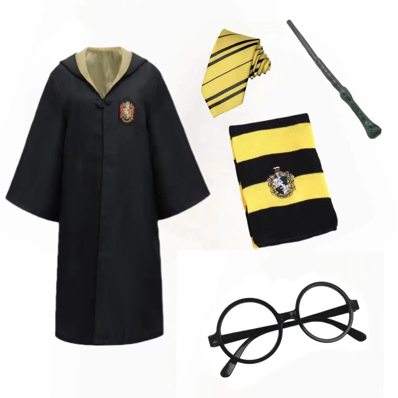 Conjunto de disfraz, 7 piezas, disfraz de Halloween, accesorios para juegos de ,rolmascarada（La talla es pequeña, recomendamos pedir una talla más）
