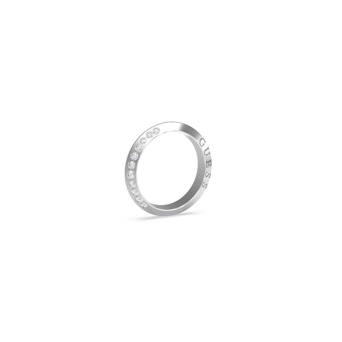 Guess Anillo Mujer Forever Links De Acero Plateado Talla Europea 52 Talla España  Jubr02188jwrh52