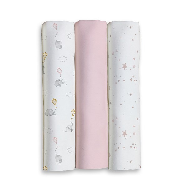 Pack 3 gasas 80x80 cm Elefantes-98981-Interbaby