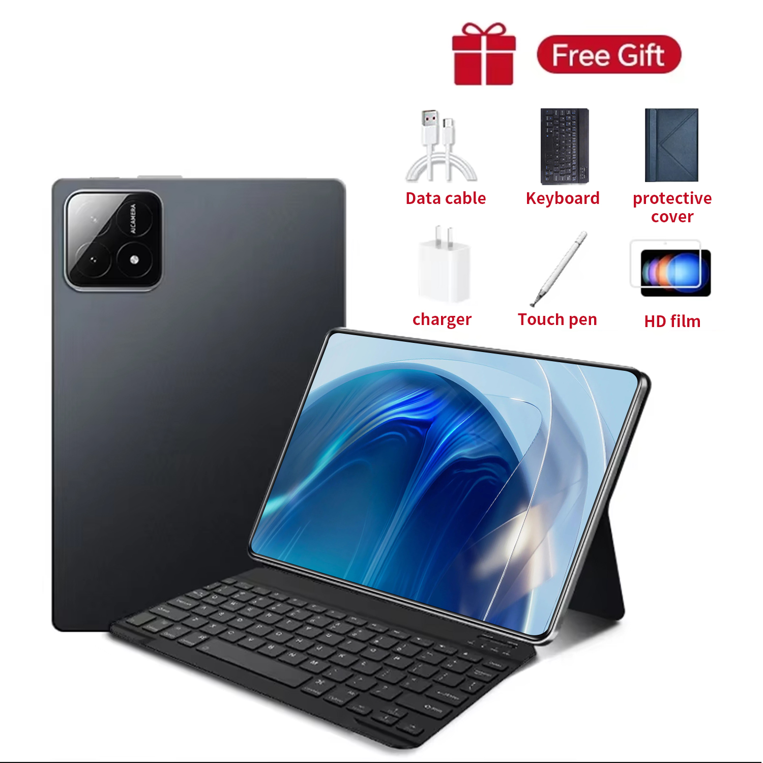Global New Android 13 10.36 inch tablet Pad 16GB 1TB 14 core 4K HD 5G WIFI Bluetooth WPS 12000mAh tablets