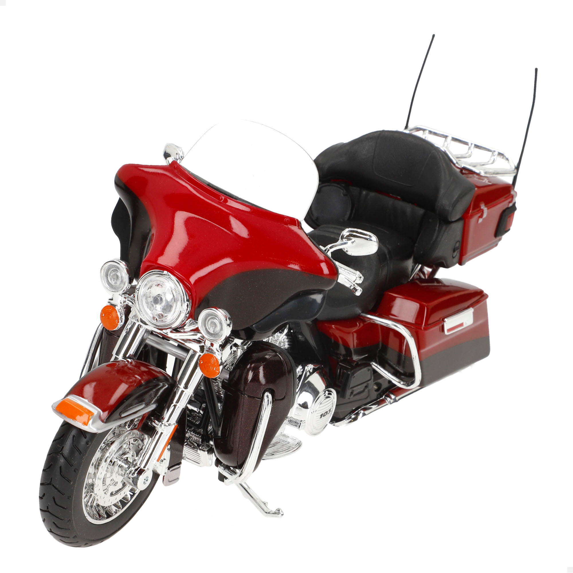 MAISTO - Moto Harley Davidson Electra Glide Ultra Limited 2013 o Road King Classic 2013 FLHRC, a escala 1:12, réplica oficial con diseño  clásico y realista, acabados cromados y detallados, ideal para colección, juego infantil, regalo o exposición