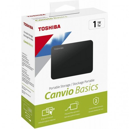 Toshiba Negro Canvio Base Disco duro externo 1TB USB 3.2 Disco mecánico Rigido Preto para computadora portátil de escritorio