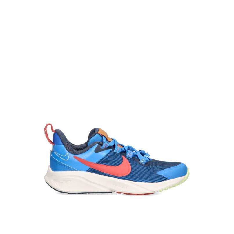 Zapatillas Running Nike - Niño - Suela Plana - Modelo Dz4491 - Color Azul