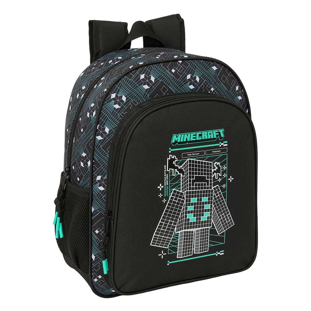 Mochila escolar junior Minecraft "Screen" adaptable a Carro, 32x12x38 cm - MOJANG STUDIOS