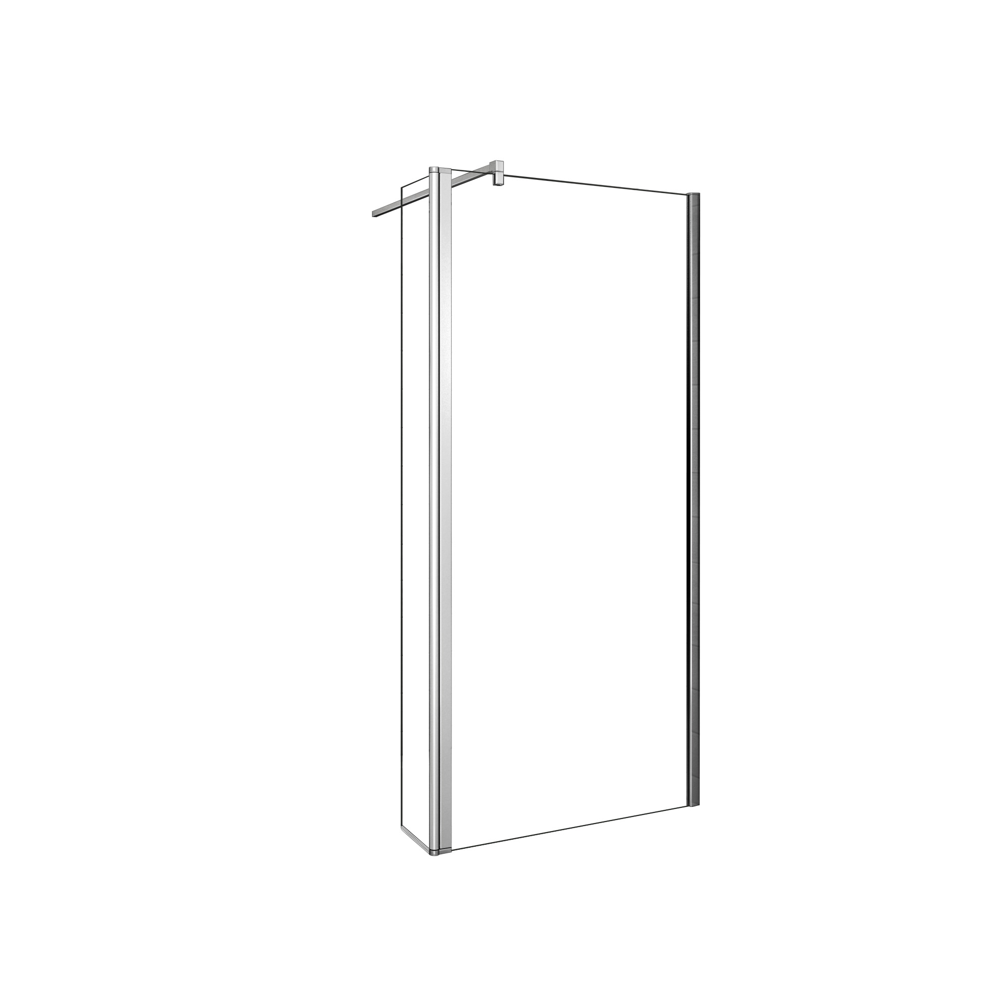 AICA SANITARIOS - Mampara de ducha fija 2 hojas Panel fijo 50/60/70/80/90/100/110/120/130cm+Lateral giratorio 30cm, Ancho total: 80/90/100/110/120/130/140/150/160cm, Vidrio 8mm Antical, Barra 90cm, Alto 200cm