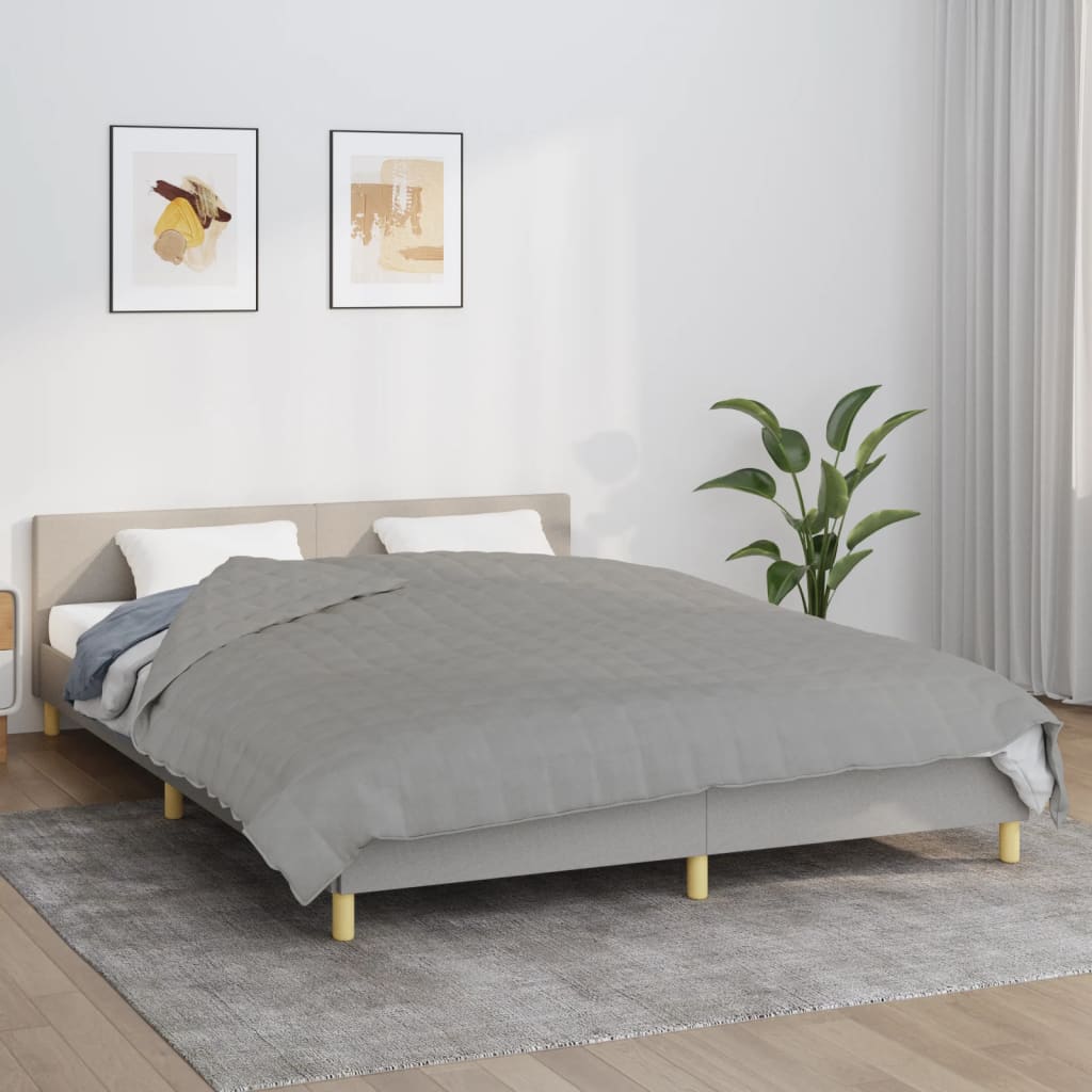 vidaXL Manta con peso tela 200x200 cm 9 kg manta de edredón Color Azul,  Crema,  Gris y mas