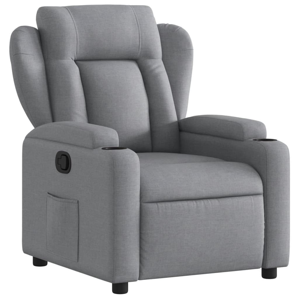 vidaXL Sillón reclinable de tela  Multicolor