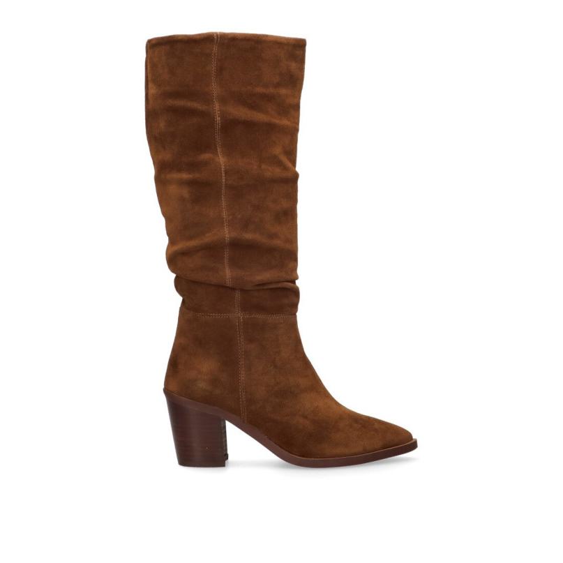 Bota Campero Alpe - Mujer - Tacón Alto - Modelo 257311 - Color Cuero