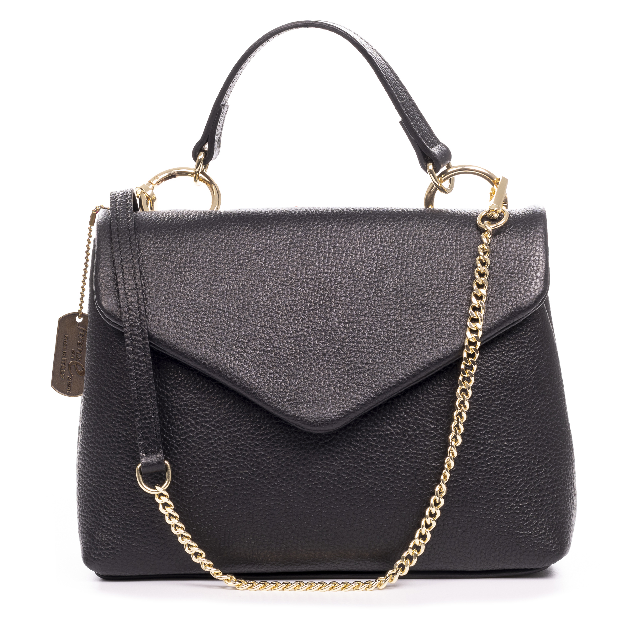 FIRENZE ARTEGIANI Aramengo bolso bandolera mujer. Piel auténtica Dollaro. Fabricado en Italia 26x9x20 Cm.