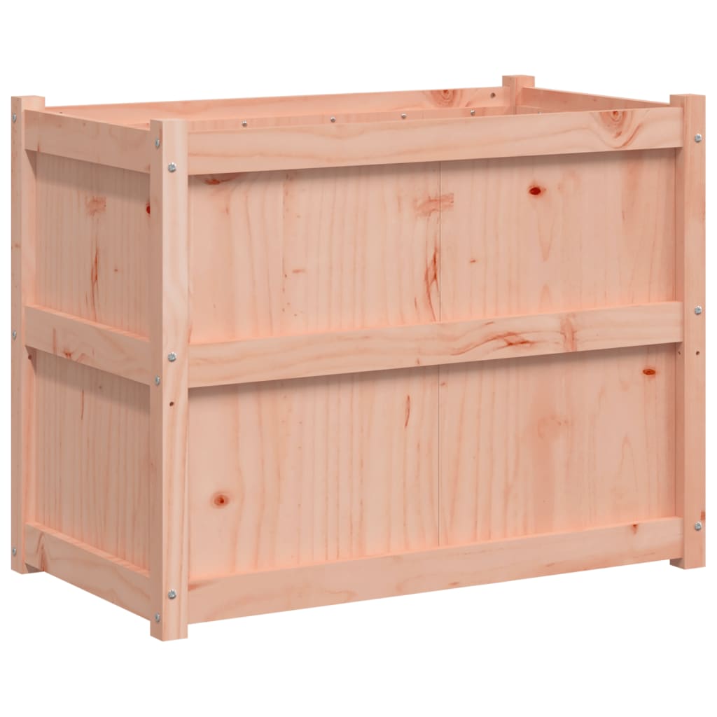 vidaXL Jardinera de madera maciza de pino 90x50x70 cm Color Pino natural, Pino blanco, Marrón pino y mas