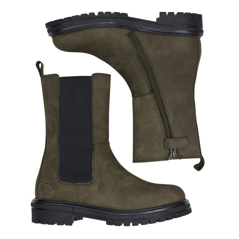 Bota tendencia en piel