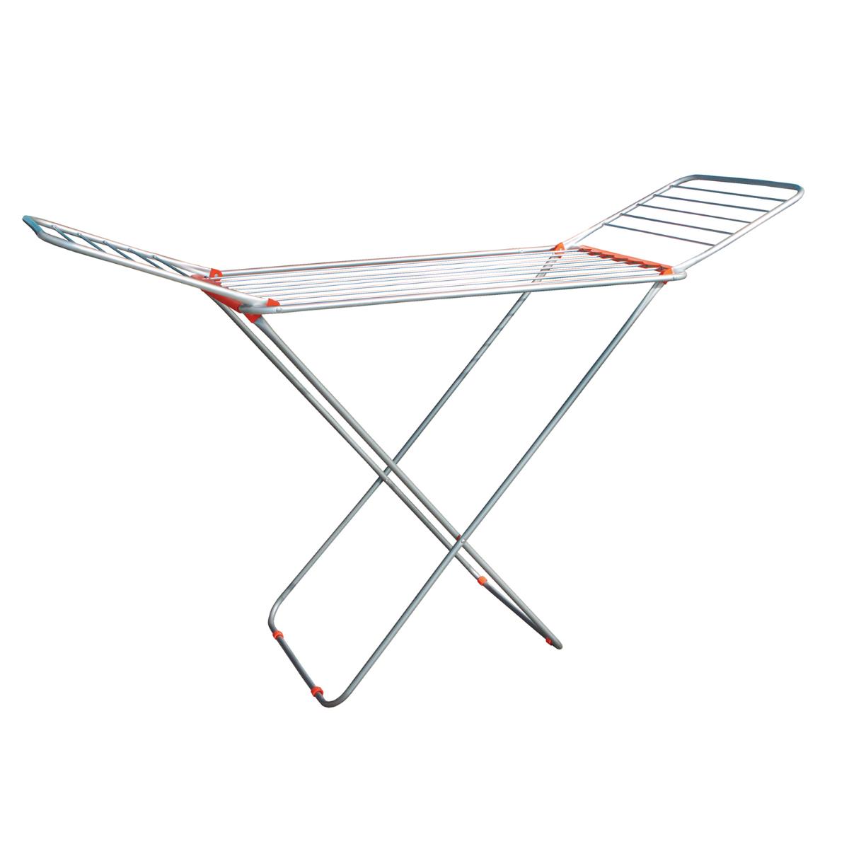 QUID ZEUS Tendedero Aluminio 177X56X94CM - 18M Gris Mate Fácil de limpiar Plegable