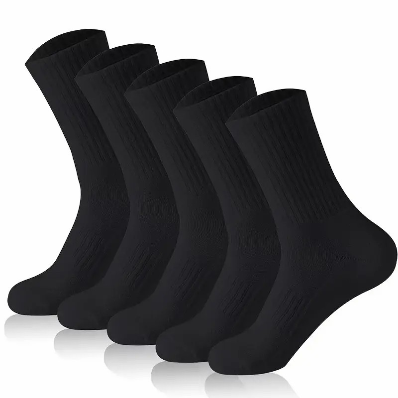 TK Calcetines Redondos Neutrales De Color Sólido 5/10/20 Pares Absorbentes De Sudor Transpirables Para Primavera Y Otoño Deporte Todo El Año