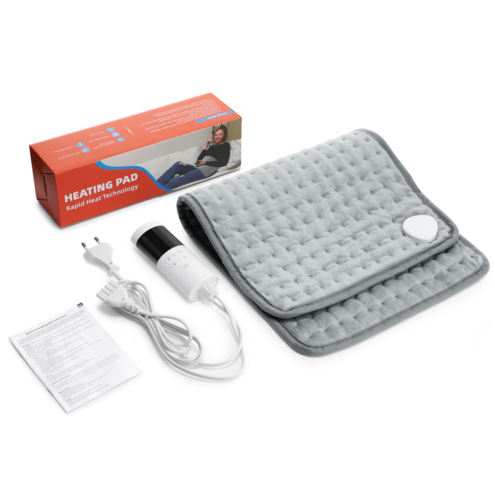 TK Almohadilla De Calor Eléctrico Para El Cuello Y Espalda Almohadilla De Compresión Caliente Para Alivio Del Dolor De Piernas Y Columna Lumbar Edad Adecuada: Adultos Tamaño Grande Material De Algodón Y ABS
