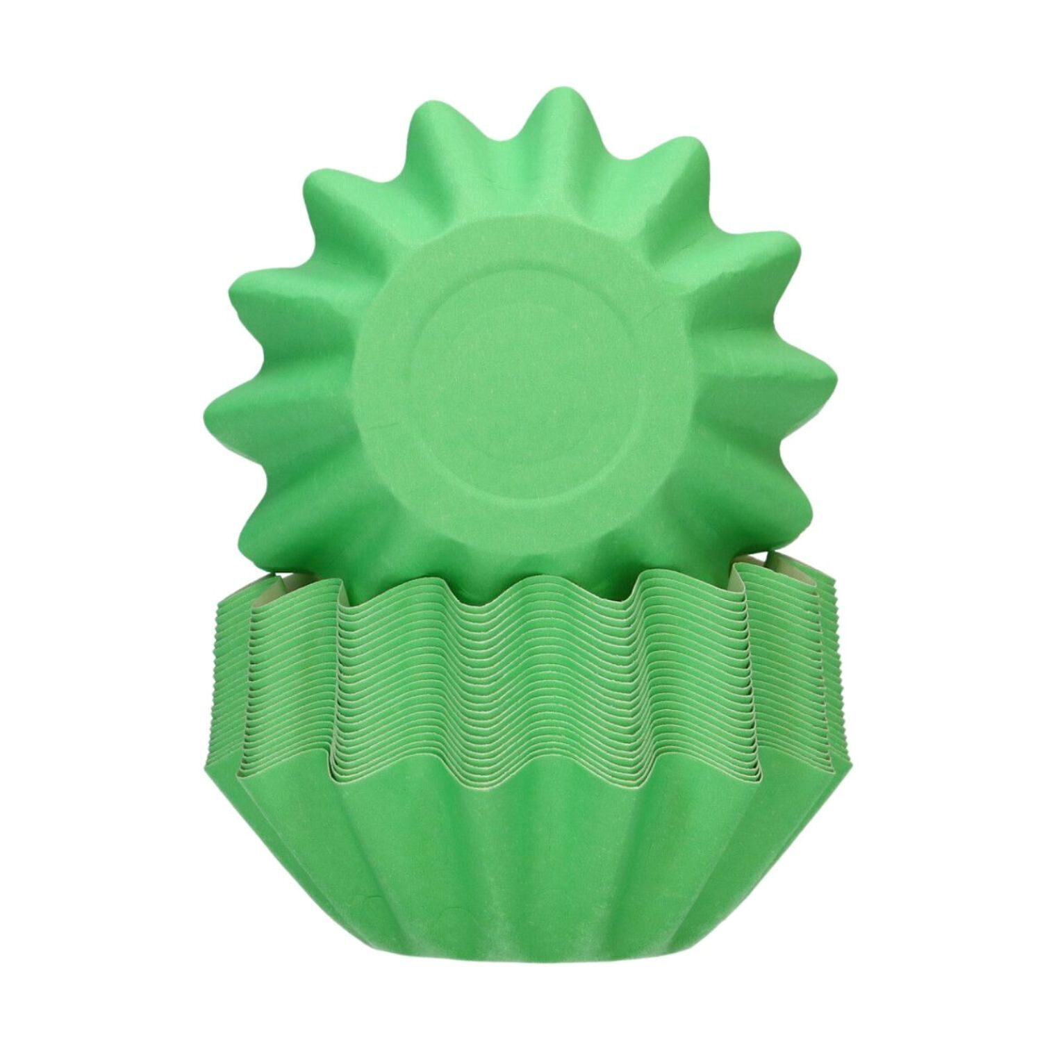 Capsulas Cupcakes Para Hornear "bloom" Funcakes - Verdes Pastel