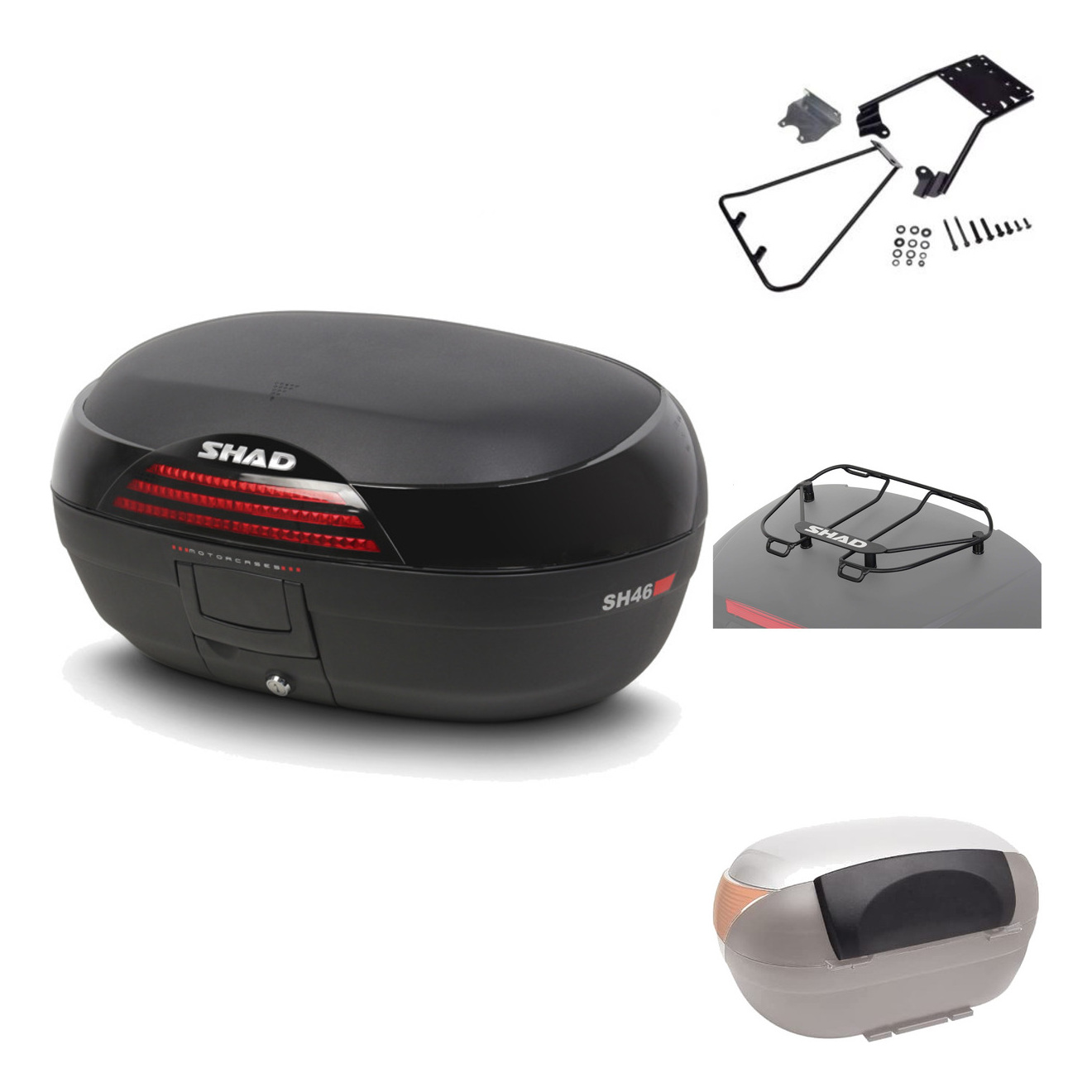 Baul Trasero + Herraje Montaje + Accesorios Sh46 Sh 46 New Model KIT-183389