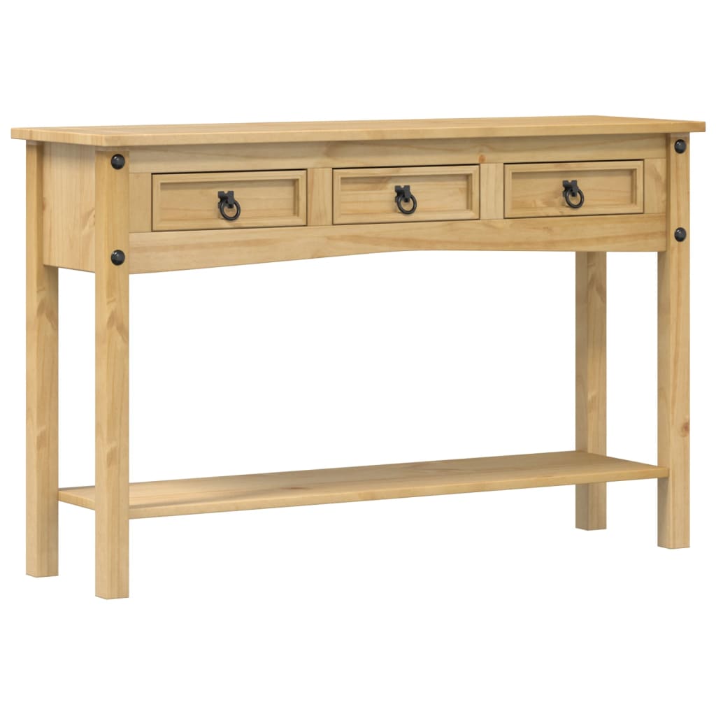 vidaXL Mesa consola "Corona" 114x34,5x73 cm Madera maciza de pino
