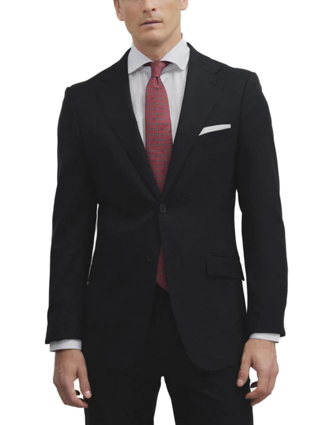 Americana Silbon traje stretch azul marino para hombre