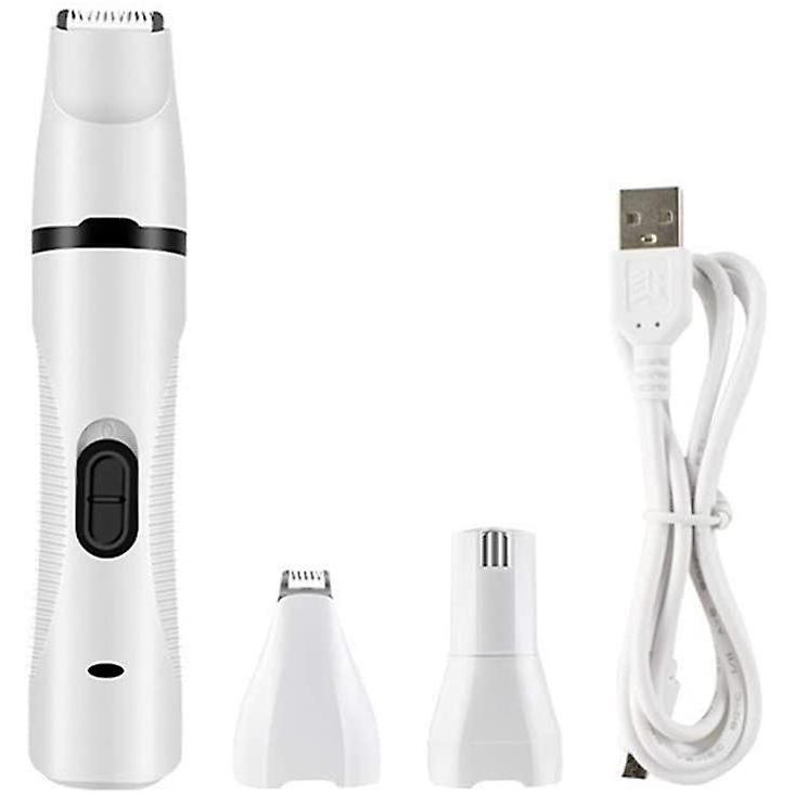 Pet Hair Trimmer, 3 In 1 Pet Hair Trimmer Usb Rechargeable, Nail Trimmer For Trimming Paw, Ears, Eyes, Face