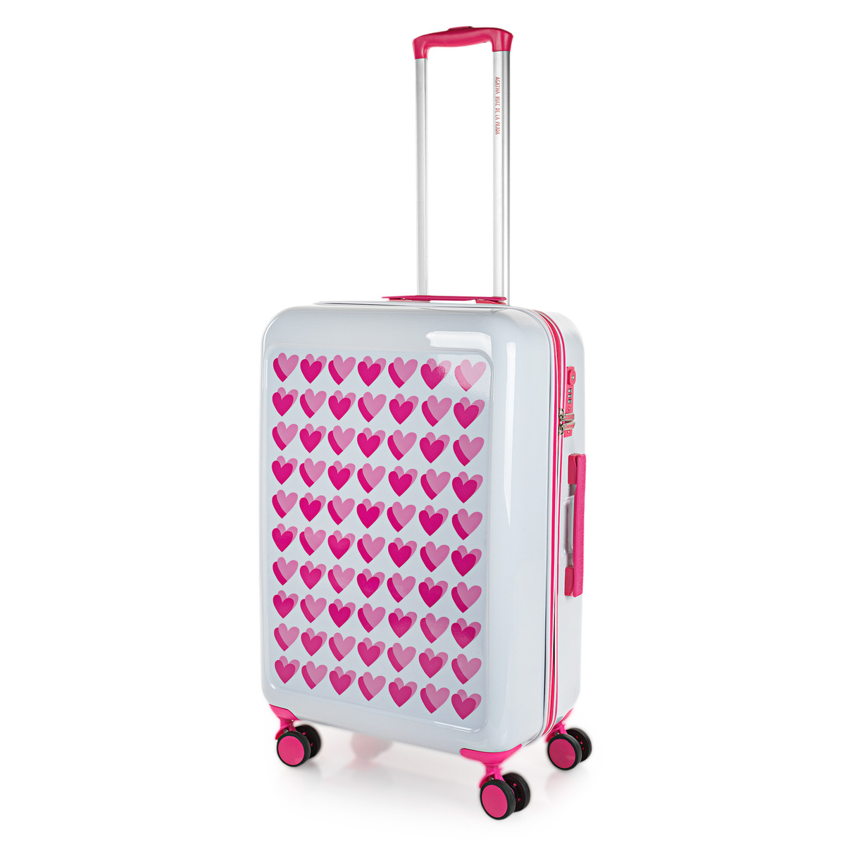 Agatha Ruiz De La Prada - Agatha Ruiz De La Prada Maleta Mediana Rígida Con 4 Ruedas Giratorias, Cierre Seguro Candado De Combinacion TSA Y Diseño Resistente, Apta Para 23 Kilos Y Perfecta Para Viajes Largos Y Escapadas.