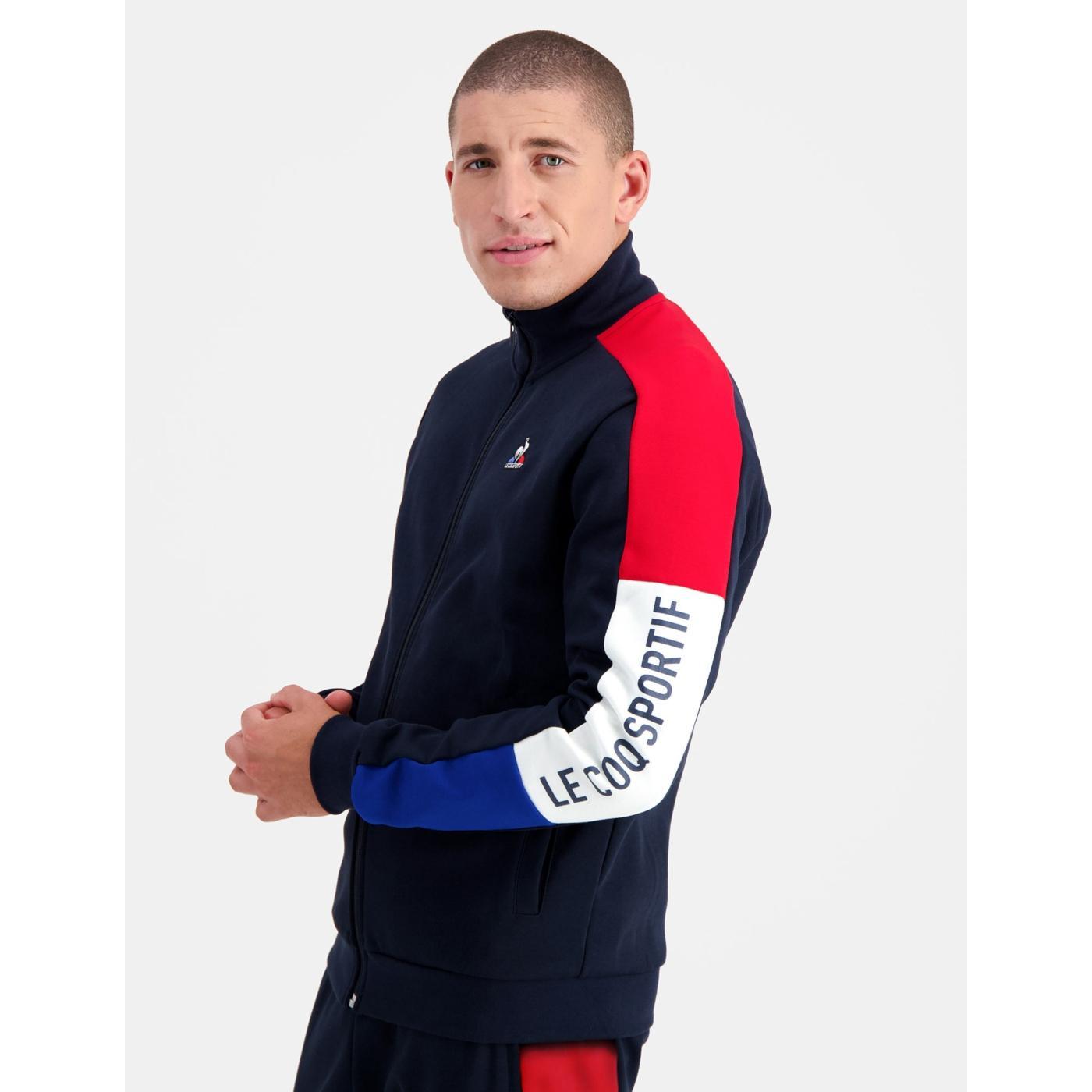 LE COQ SPORTIF SUDADERA ZIP MARINO TRICOLOR