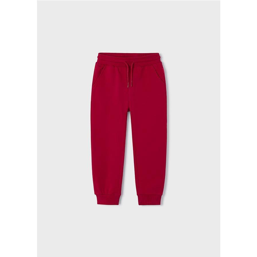 Mayoral - Pantalón de felpa básico con puños elásticos para niño, cómodo y suave, ideal para uso diario en casa o colegio