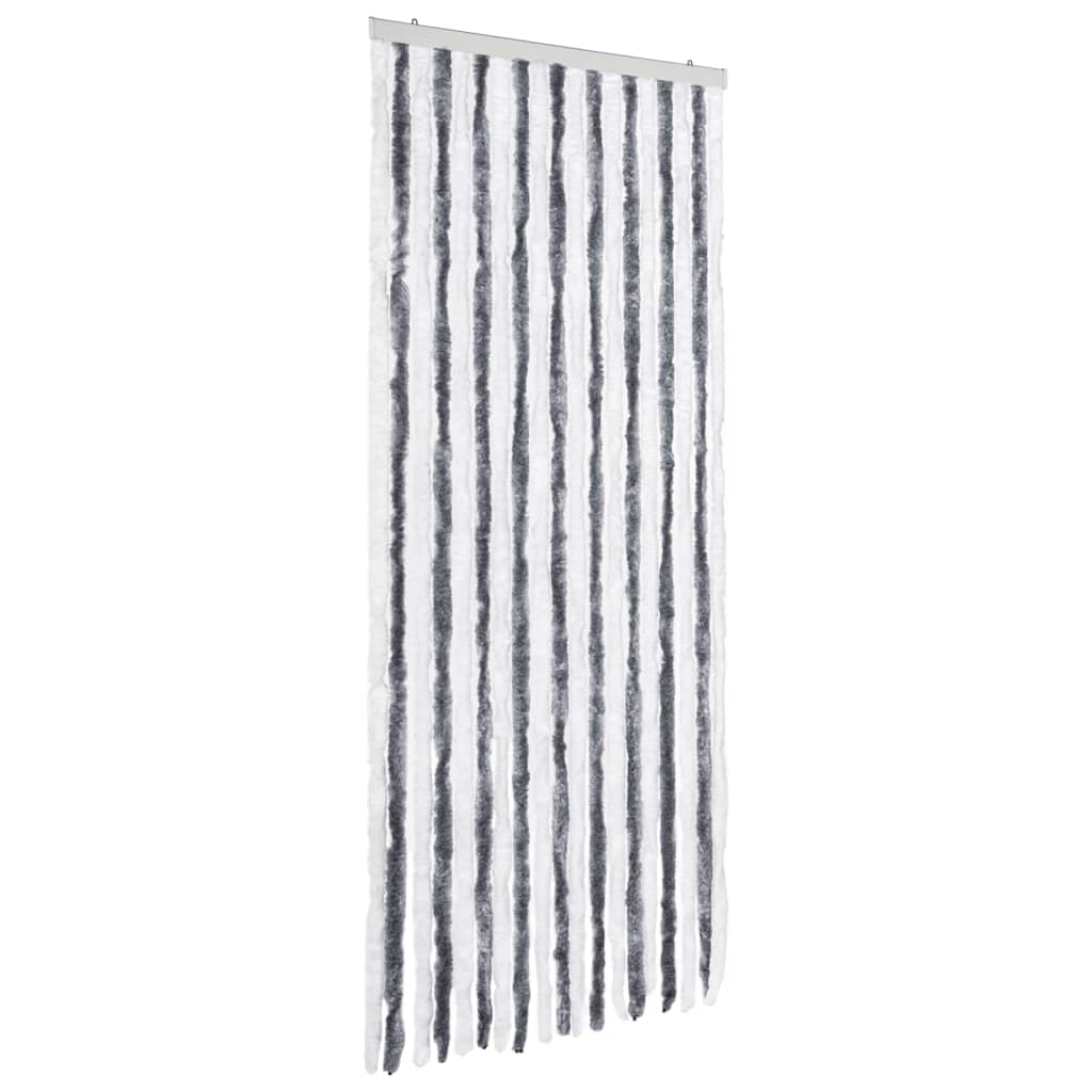 vidaXL Cortina Mosquitera Chenilla 56x200 cm Extraíble Puerto Color Azul, Beige, beige y marrón claro y mas