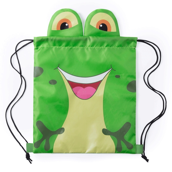 Lote 20 Mochilas Infantiles poliester Rana - Regalos, detalles para cumpleaños infantiles mochilas almuerzos merienda niños comuniones