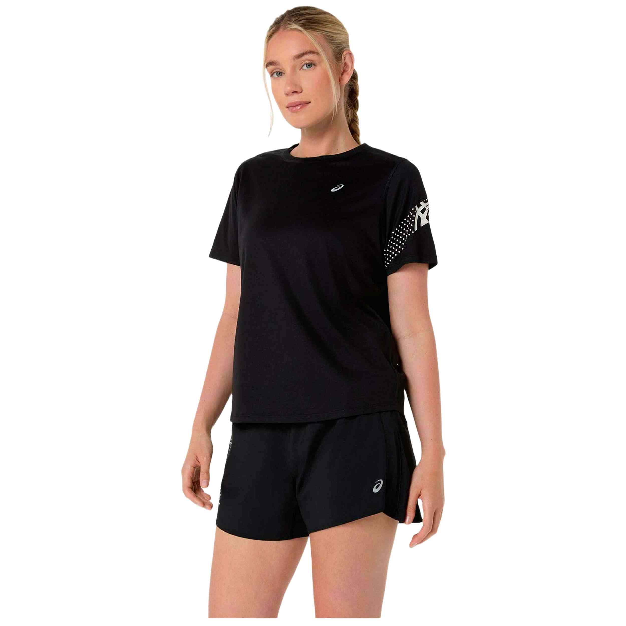 Camiseta De Manga Corta Asics modelo 2012D363 para Mujer en color Negro