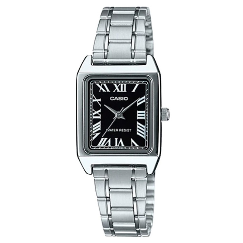 Reloj CASIO LTP-V007D-1B Colección Vintage Tank De Mujer Pulsera de Maple