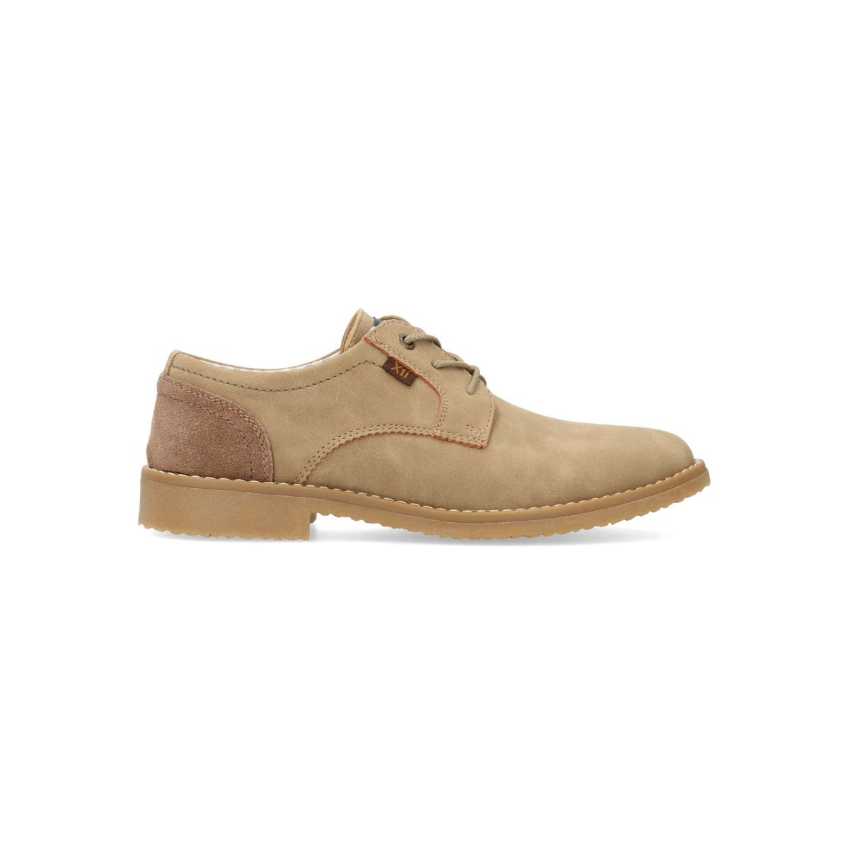 XTI - Zapato oxford para hombre de piel sintética con suela antideslizante, plantilla acolchada extraíble y talonera en piel serreje