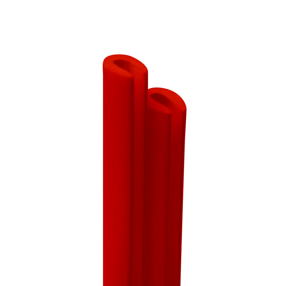 Perfiles parachoques del coche, Rojo, 2 piezas, 65 cm